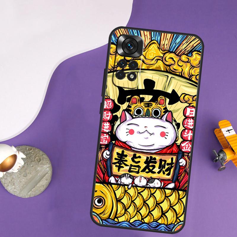 Cat Dragon Rabbit Chinese Style Case For Xiaomi Redmi Note 13 Pro 14 12 9 10 11 Pro 10S 11S 12S Redmi 14C 13C 10C 12C Cover