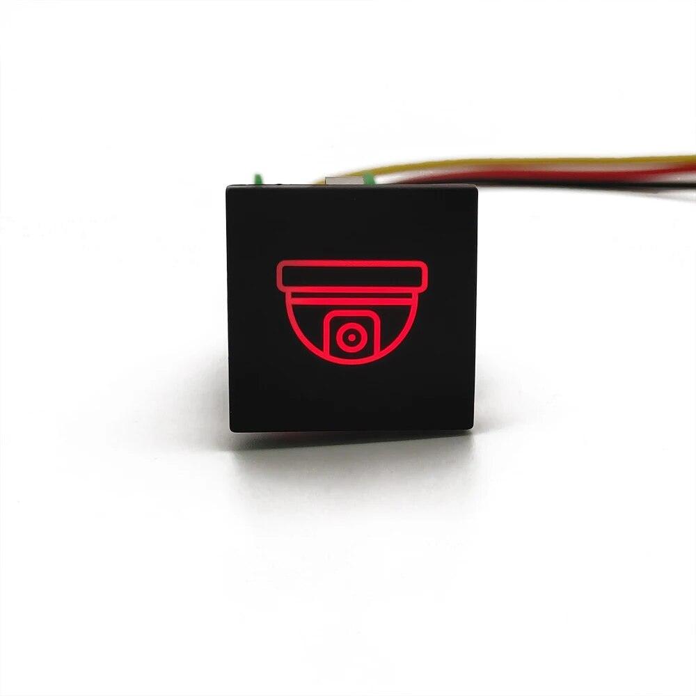 Car LED DRL Light Power On Off Camera Anti-side Slip Music Switch Push Button For VW Golf 6 Golf V Jetta Caddy Scirocco Touran