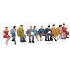 Zufällige 1 Stück Bemalte Figuren 1:87 Maßstab Personenmodell Miniaturfiguren N-Maßstab Bemalte Szenen Modellbau Personen Verschiedene Posen
