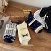 Songmu Bowknot Lolita Lace Long Socks - Autumn Mid-Calf Style
