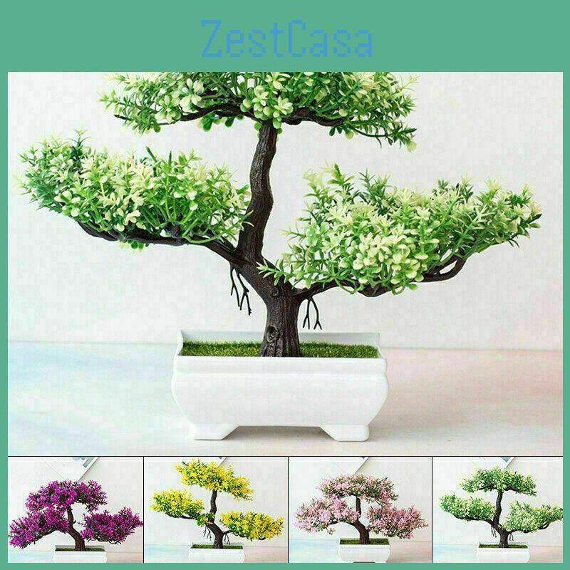 High-quality Realistic Artificial Bonsai Pine Tree Pot Plant For Elegant Home Decor