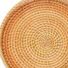 Rattan Round Serving Tray Food Serving Baskets Wicker Platter for Home