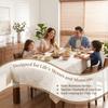 Universal Polyester Cotton Tablecloth White Table Cover Heavy Duty Rectangular Table Cloth  Kitchen
