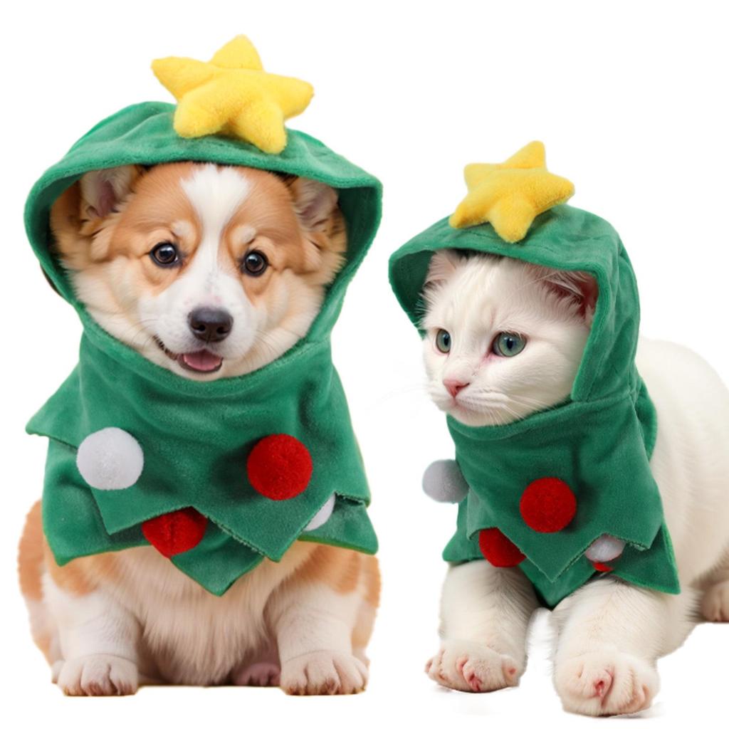 Festive Pet Jumpsuit with Hat - Creative Christmas Outfit for Dogs