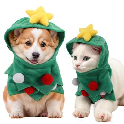 Macacão Festivo para Pet com Chapéu - Roupa Criativa de Natal para Cães