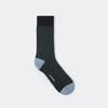 Grey Rib Block Socks CALAX26102GYX