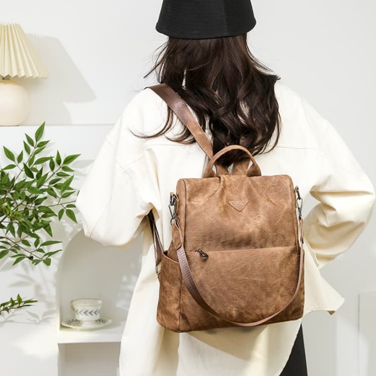 Vielseitiger Rucksack mit großem Fassungsvermögen, tragbare Umhängetasche für Damen