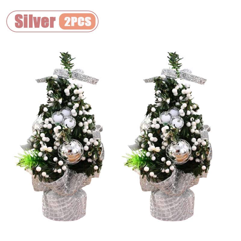 Mini Kerstboom Kleine Bureau Tafelblad Decoratie Schattig Feestelijk Vakantie Ornament voor Kinderen Kerstcadeau Winter Huisdecoratie