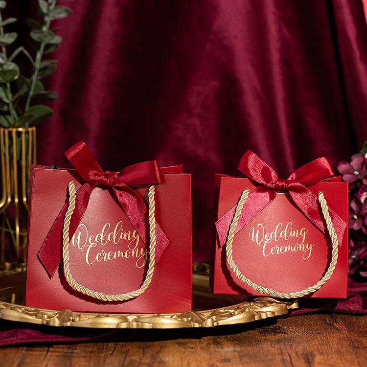 Cross-Border Wedding Favor Gift Bag - Creative Fresh White Candy Box Packaging