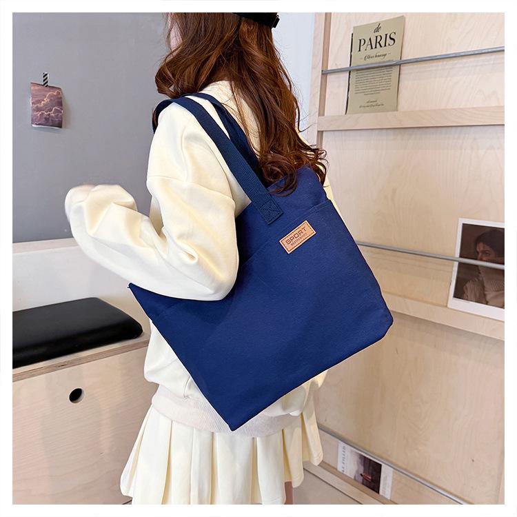 Women's bag, canvas bag, work bag, high-end computer tote bag, canvas bag, portable shoulder bag.