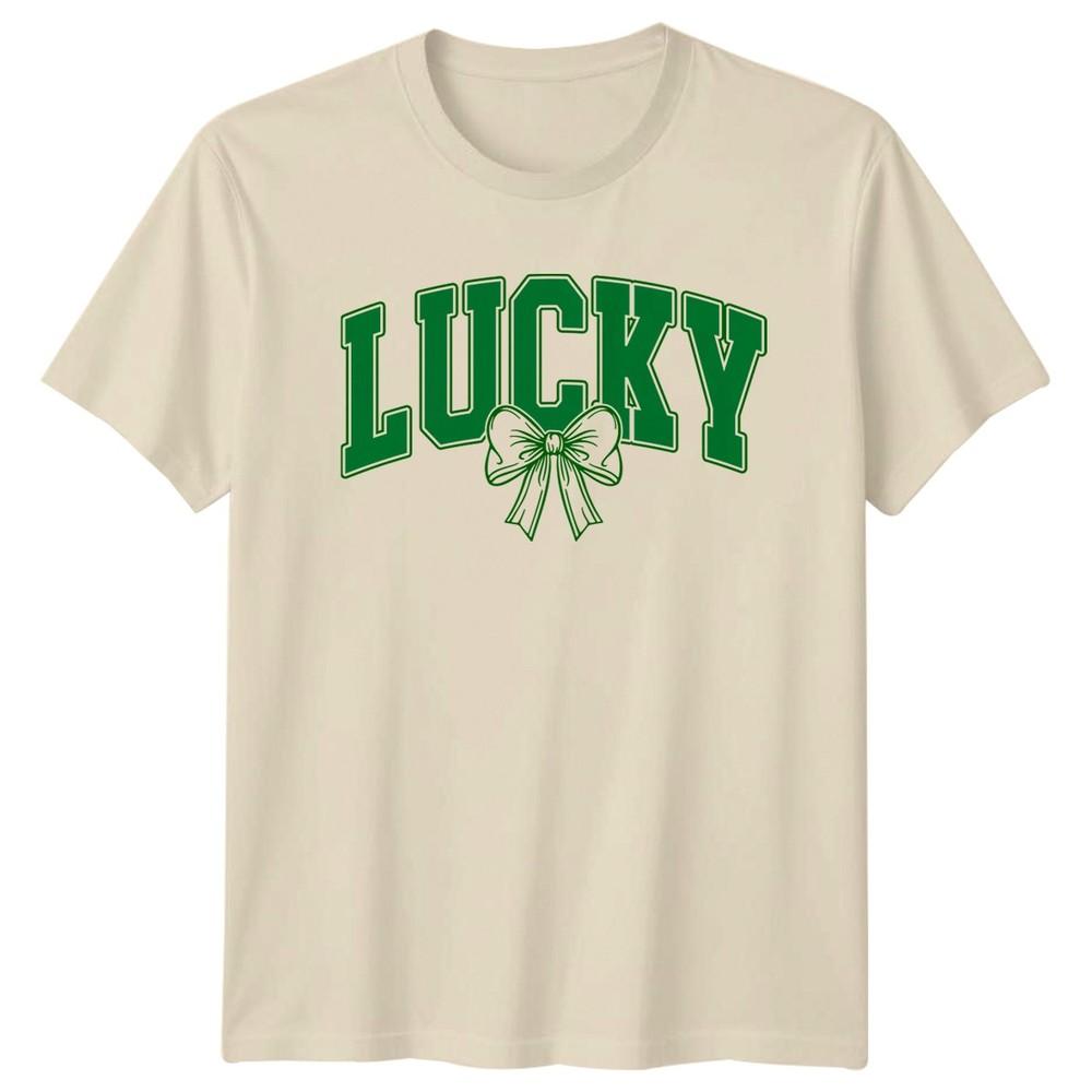 Lucky St Patricks Day Holiday Unisexs TShirt Unisexs Graphic Tee