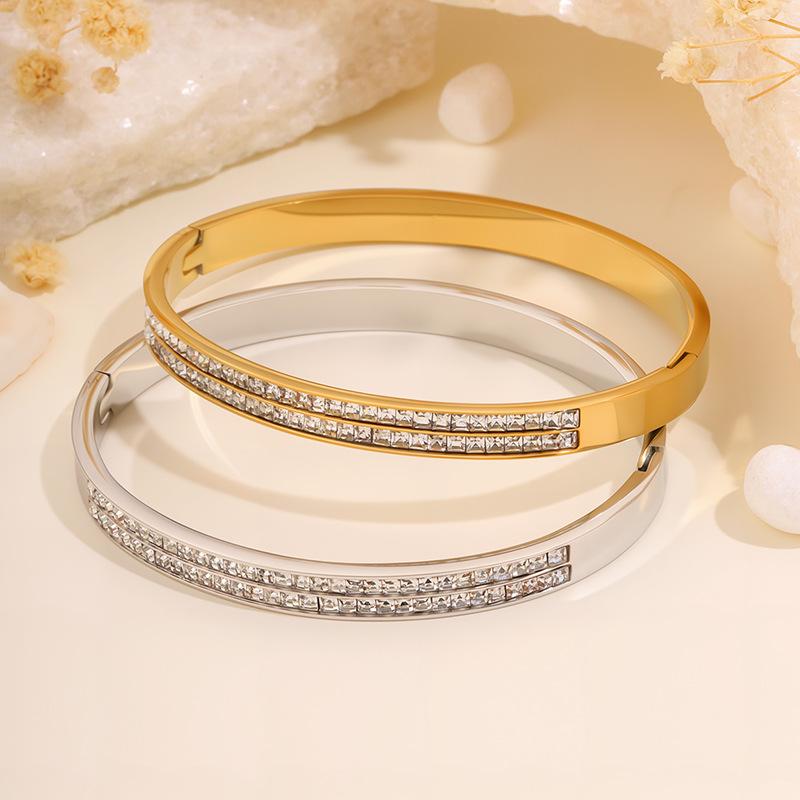 Golden Baby's Breath Double Row Light Luxury Women's Fashion Niche Bracelet