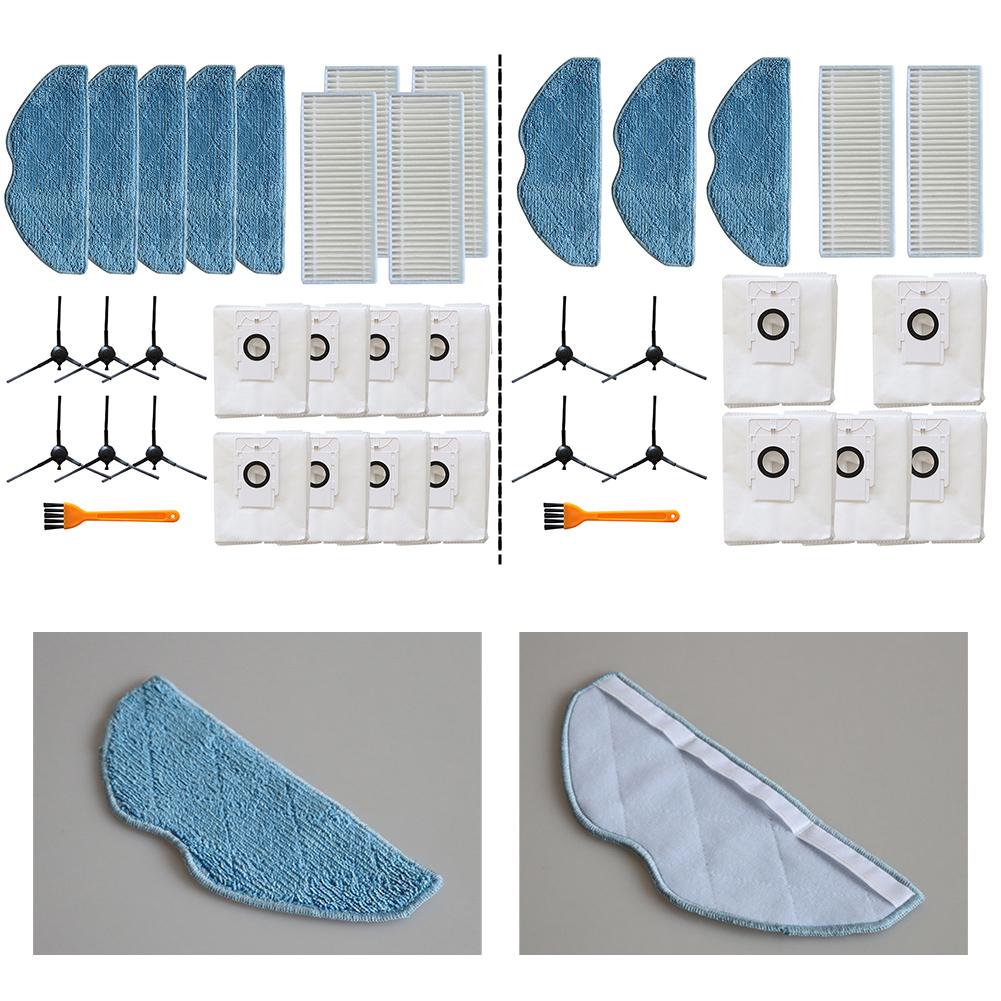 Cleaning Accessory Set Filters Mop Cloths Dust Bags for EZVIZ RE4 Plus