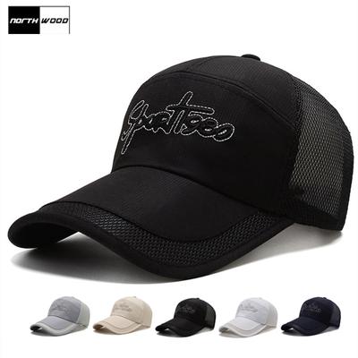 Northwood Brand Long Brim Baseball Caps for Men Women Summer Mesh Cap Breathable Sports Cap Sun Visor Hats