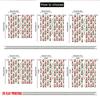 Set Of 2 Flat Printing Fashionable Christmas Curtains Gnomes Hearts Digital Printed Polyester Drapes Festive Curtain