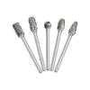 10pcs Rotary File Grinding Head Set Engraving Milling Cutter Head Tungsten Steel Double-Cut Grinding Heads Rotary Tools