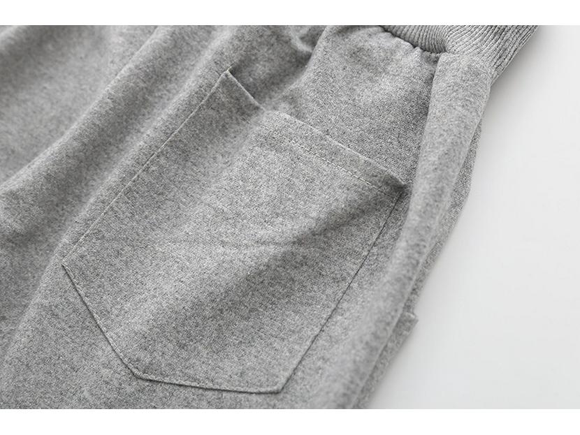 New Women's Slim Straight Casual Sweatpants - Spring & Autumn Style, Loose Fit, Cotton, Solid Color, Trendy Large Size