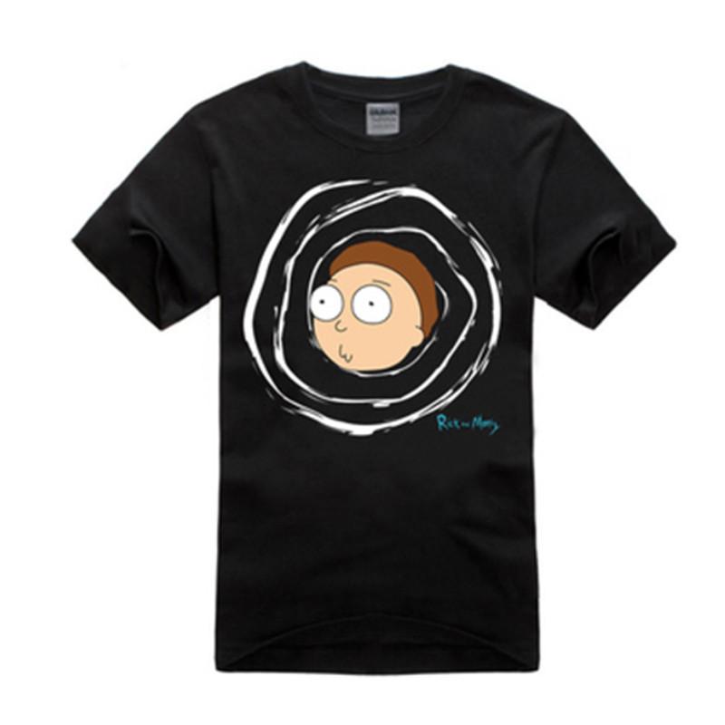 

And Pattern Rick Printing T Shirt Clothes Round Neck Short Sleeved Shirt T14,XXL