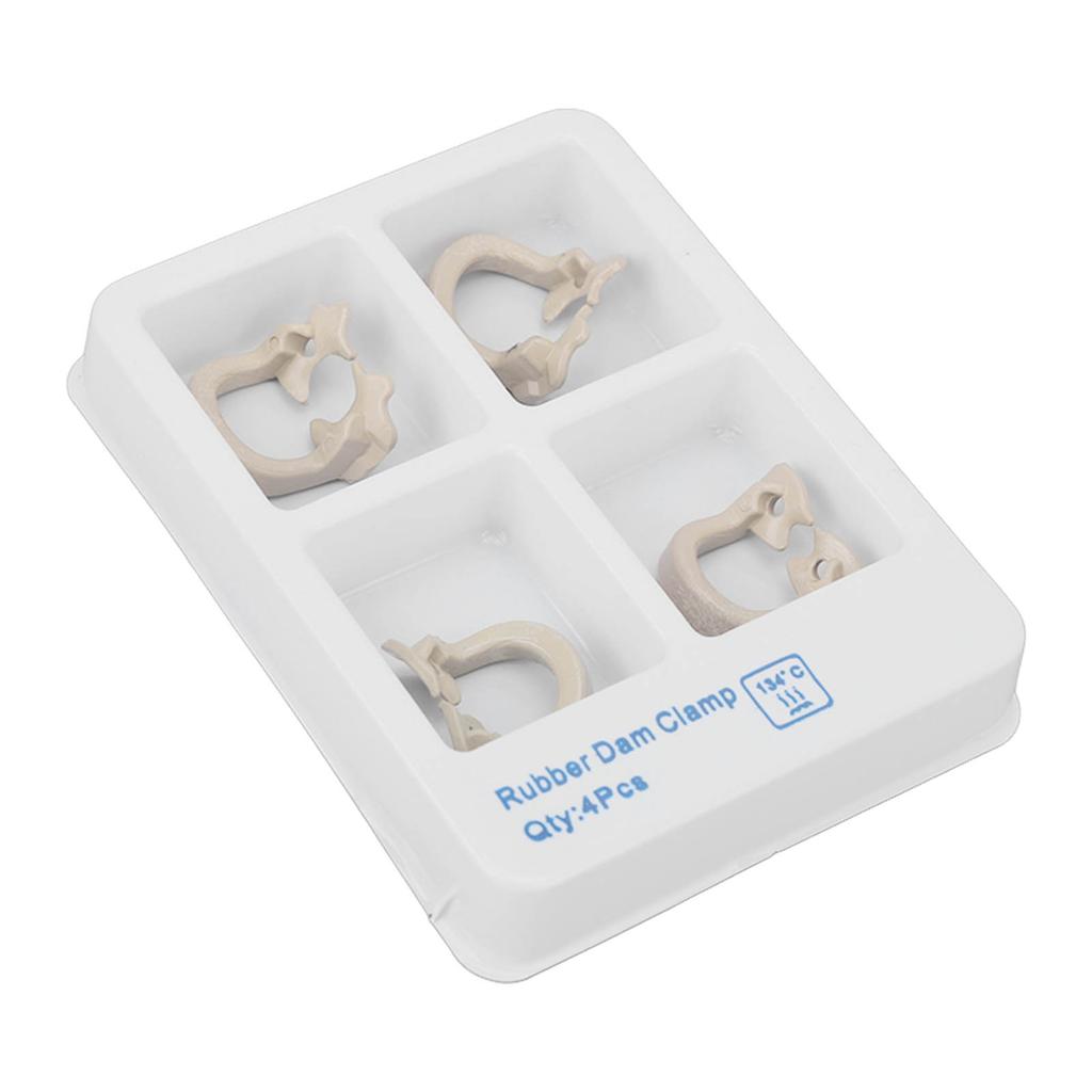 4pcs Dental Matrices Clamp Rings Dental Dam Clamp Barrier Clips Separating Rings Accessory