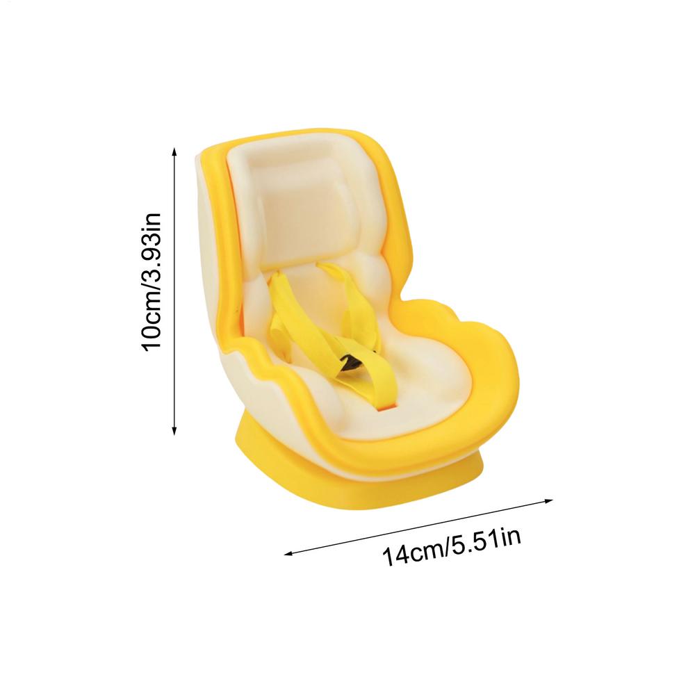 Doll Car Booster Seat with Vent Clip - Magnetic Display Stand for Mini Figures, Commute Travel Decor for Women Drivers