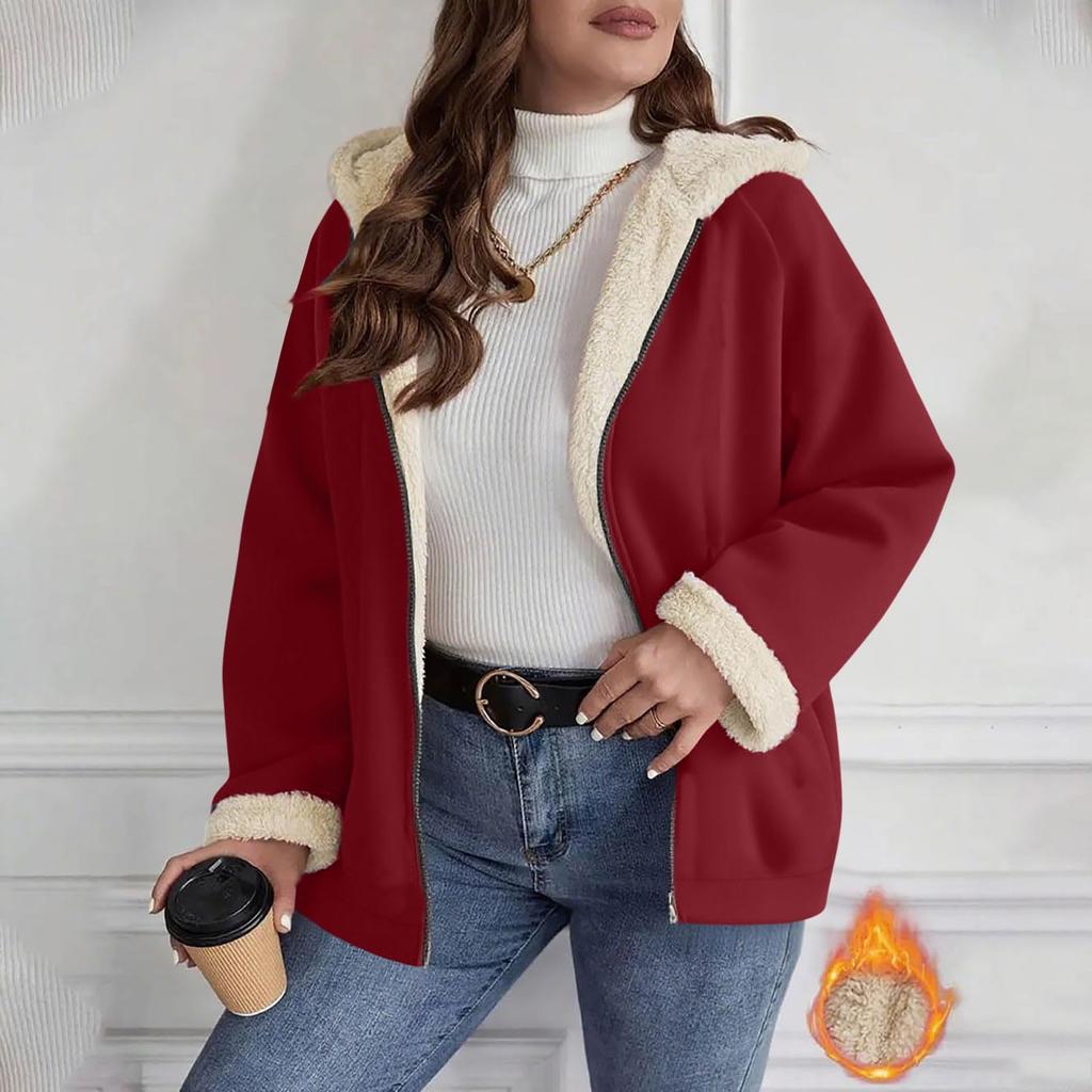 Women's Loose Long-sleeved, Fashionable, Plus-size Warm Cardigan Jacket Top