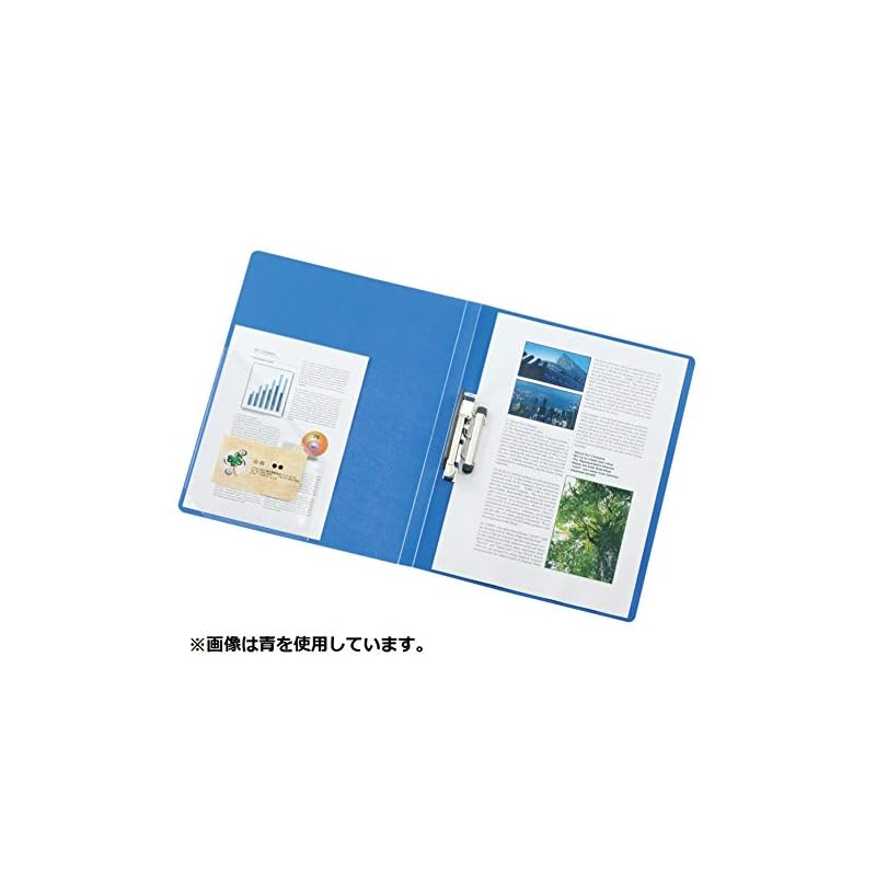 LIHIT LAB Binder, Punchless File, A4, Blue, F347-8