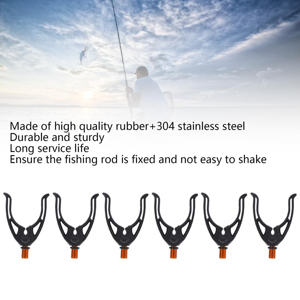 Sea Rod Holder Bracket Stainless Steel Fish Pole Support Bracket U Fishing Rod Rests