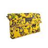 Pochette porté-croisé - CHRISTIAN LACROIX - Eden 4 - Jaune - Coton et cuir véritable - Bandoulière réglable