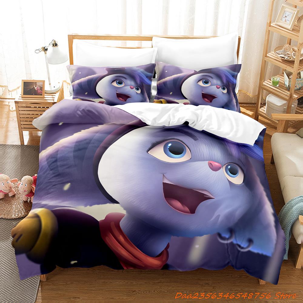 Personelity Game Anime Ratchet Clank Rift Apart Bedding Set Cartoon Three-Piece Set Adult Kid Bedroom Three-Piece Suits 3D
