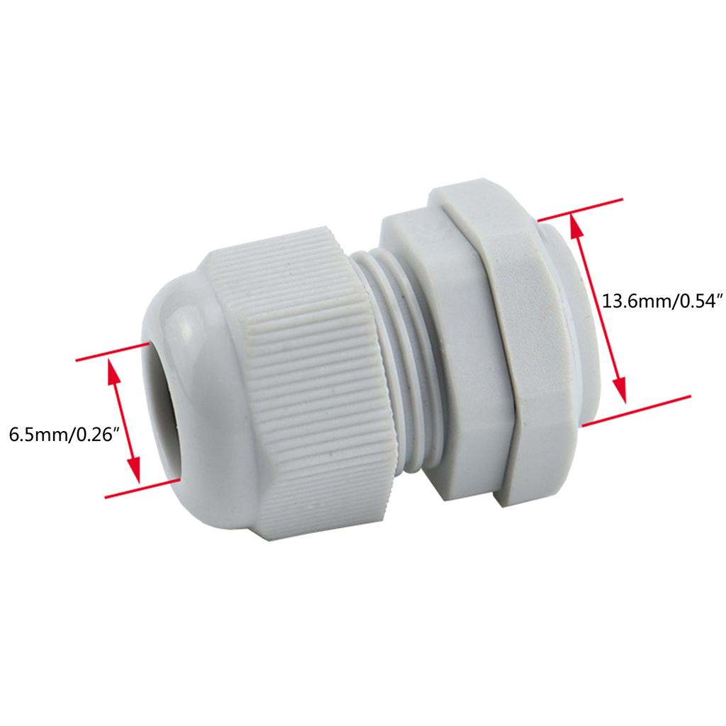 38 Pcs Cable Gland Waterproof Adjustable Connectors Cable Glands Joints Cable Grommets NPT Type Cable Fitting Kits