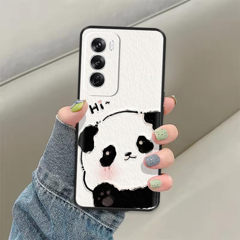 Silicone Case For OPPO Reno 12 Phone Cases Lovely Cat Cover Reno12 5G Soft Liquid Silicon Back Cover For OPPO Reno 12 Pro 5G