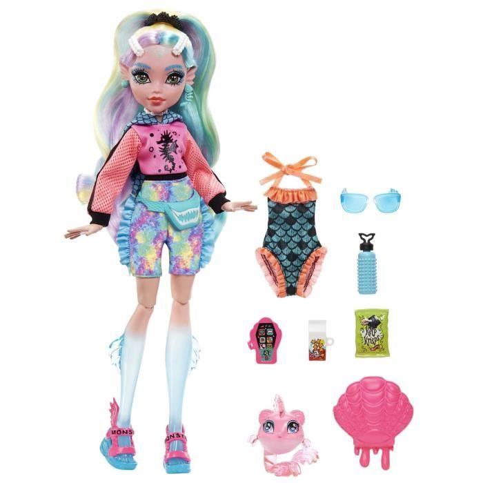 Monster High-Lagoona Blue-Poupée avec piranha de compagnie HHK55