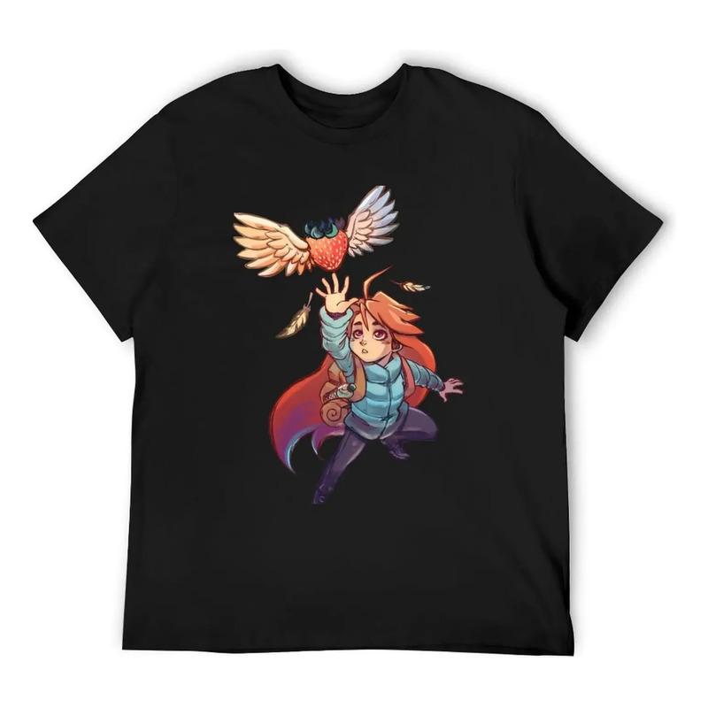 Madeline & Strawberry - Camiseta Celeste Camisas De Dise?ado S