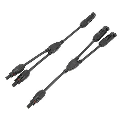 1 para paneli słonecznych Y kabel równoległy 2 do 1 złącza słoneczne Y kabel adaptera równoległego