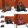 Stylish Large Capacity Women's Tote Bag 2024 Trendy Soft Pu Leather Commuter Handbag