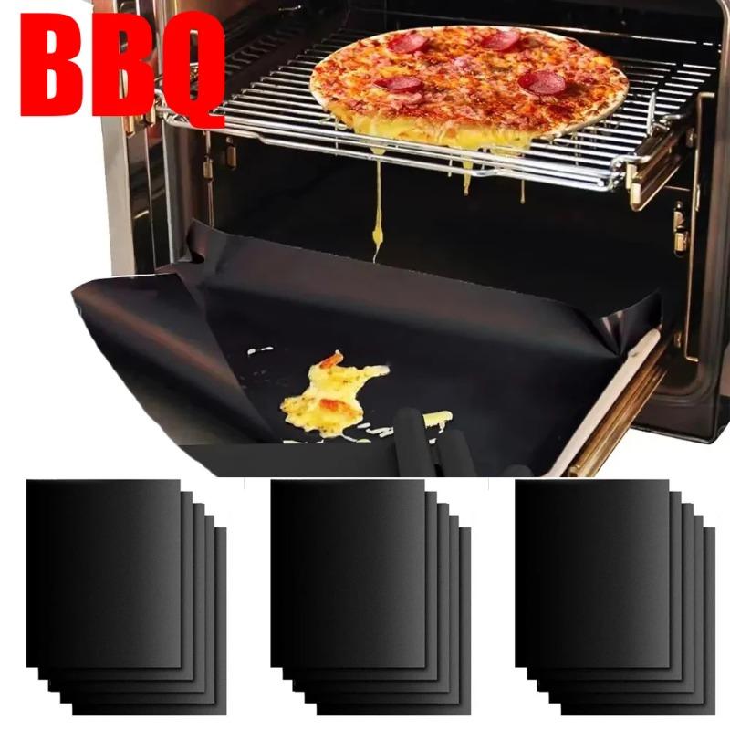 Oven Bottom Liners Non Stick Barbecue Grill Mats Reusable Kitchen Toaster Liner Air Fryer Cooking Heat Resistant Baking Paper