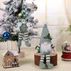 New Green Christmas Decorations High-grade Knitted Rudolf Pendant Cartoon Creative Christmas Gnome Doll Christmas Gift Ornaments