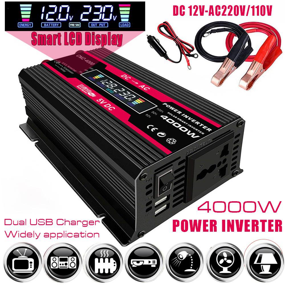 Intelligent Modified Sine Wave Car Solar Inverter 4000W 12V