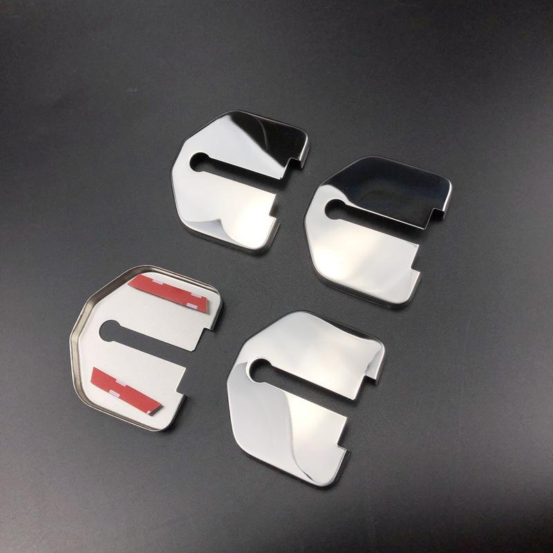 4 peças/lote Acessórios de Estilo para Carro Fechadura da Porta Anti-ferrugem Impermeável Cobertura de Fivela de Proteção Para Ford Focus 2 mk2 (2004-2011)