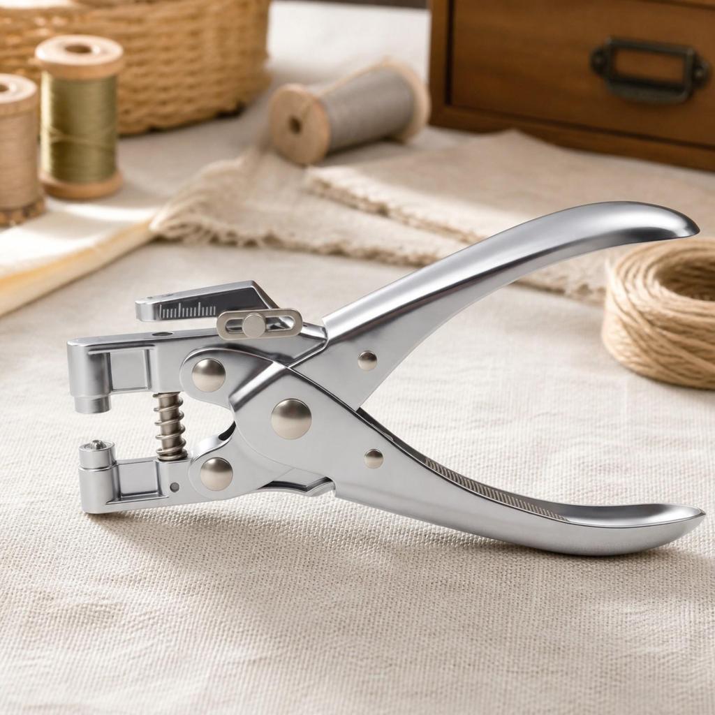 Manual Metal Eyelet-Hole Punch Light-Duty for DIY Enthusiasts, Crafters
