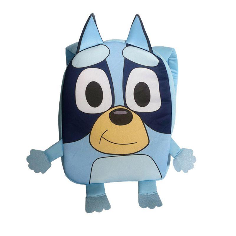Bluey Kids Family School Bag Kindergarten Children Plush Backpack Toddler Gift