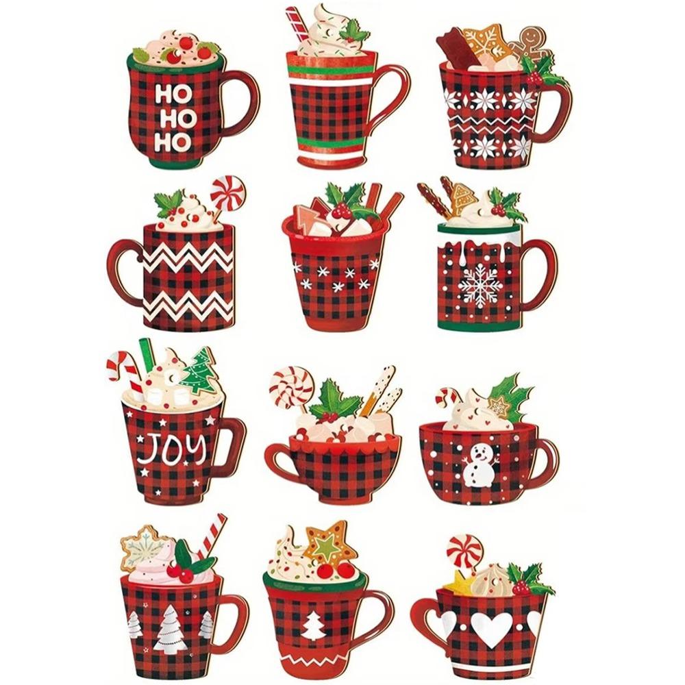 

Wood Christmas Tree Wooden Ornaments Red Gift Christmas Tree Decoration Christmas Party Supplies Home Decor Xmas Pendant