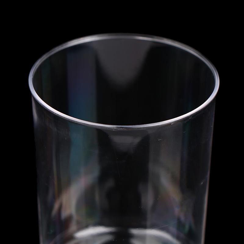 10Pcs Mini Disposable Cups Mousse Cup Pudding Cup Jelly Cup Small Wine Glass Aviation Cup Goblet Disposable Plastic Cup Transparent