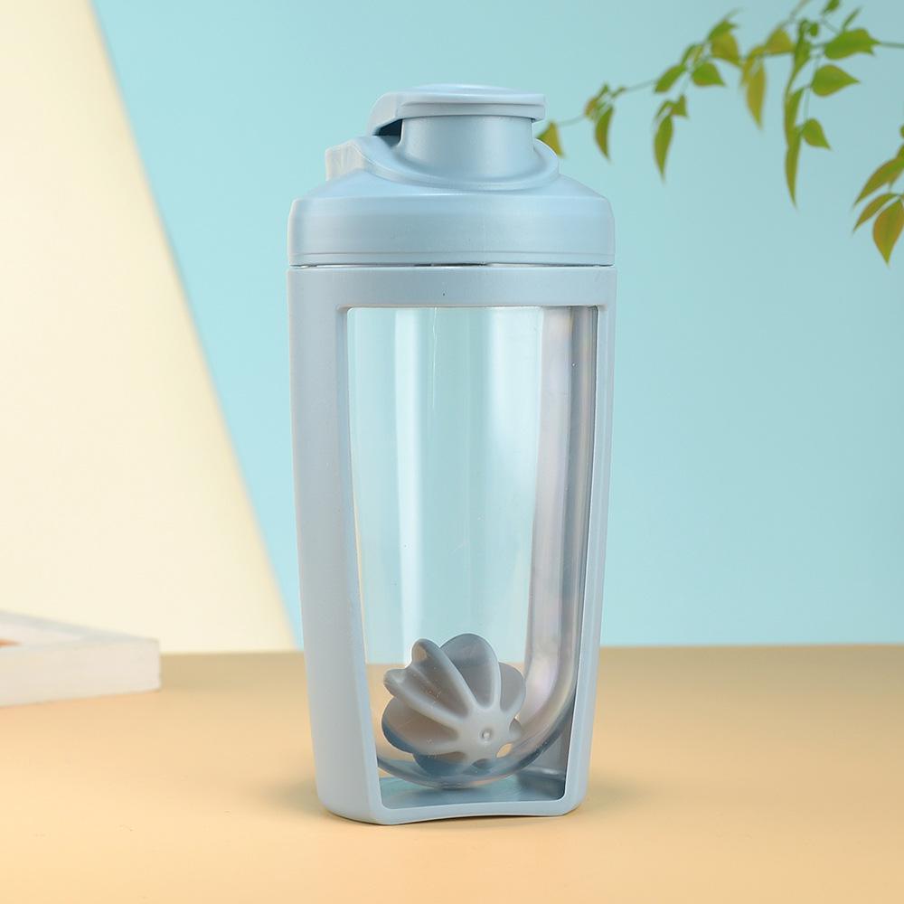 Creative Double-Layer Shaker Cup: Large Capacity Outdoor Fitness Water Bottle for Protein Mixes