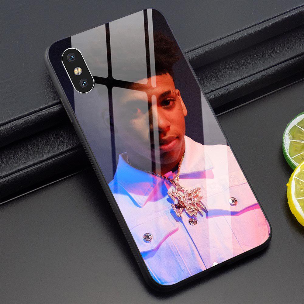 Buy NLE CHOPPA Rapper Pattern Tempered Glass Phone Case for iPhone X 5 ...