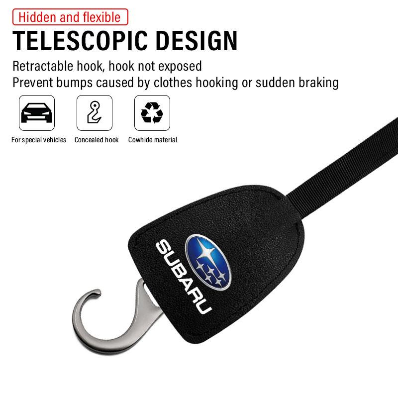 1/2 Stück Leder Auto Sitzlehnenhaken Tragbarer Hängebeutelständer Für Subaru LEGACY Forester Outback Rally WRX WRC XV Impreza