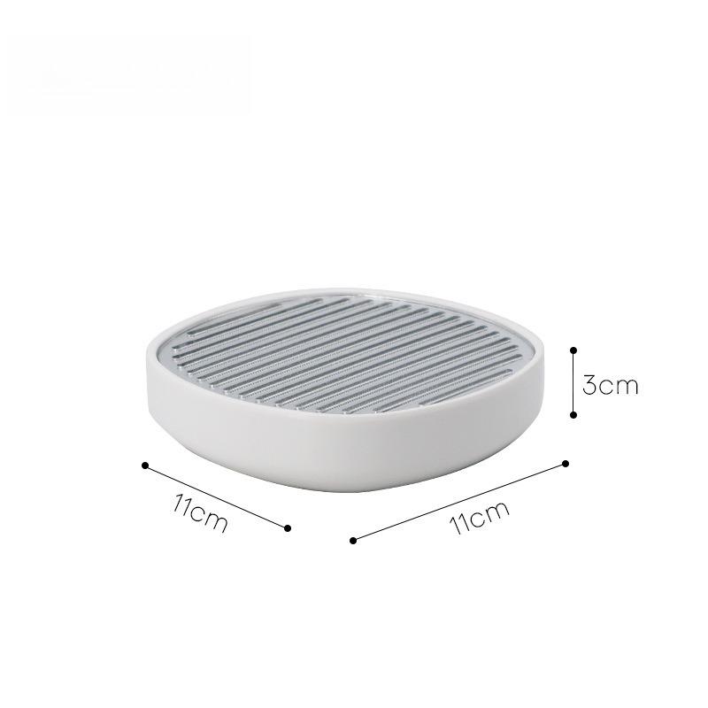 

Nordic Ins Wind Soap Box Floor Type Non-punching Single-layer Drain Box Toilet Rack Bathroom Soap Box белый