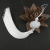 White Jade Lotus DIY Jewelry Curtain Clothes Decorative Accessories Key Car Bag Hanger Craft Tassels