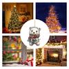 Retro Christmas Polar Bear Room Ornament Christmas Pendant Acrylic Polar Bear Ornament Christmas Ornament New Year Gift