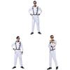 Astronaut Costume For Adults With Zipper Halloween Role Play Dressup